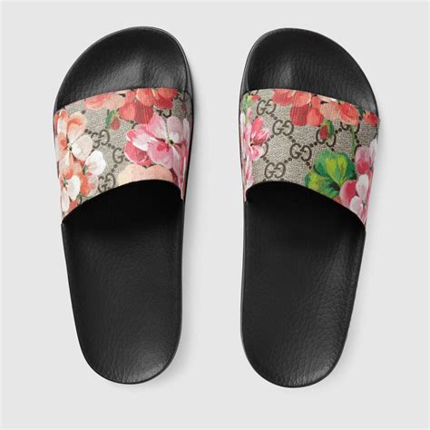 gucci slides womens pink|gucci slides women floral.